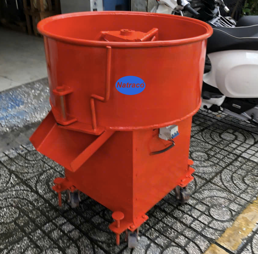 Máy trộn bê tông cưỡng bức trục đứng