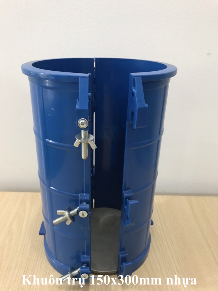 Khuôn đúc mẫu bê tông trụ 150x300mm bằng nhựa