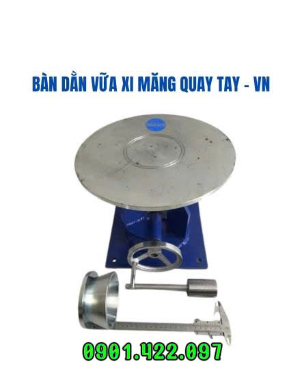 Bàn dằn vữa xi măng quay tay VN