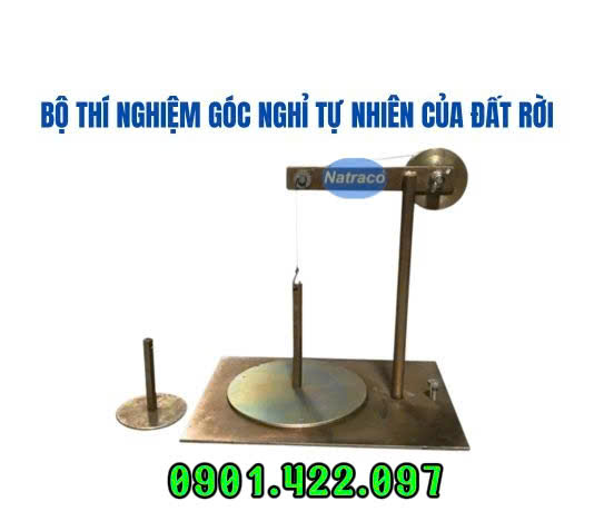 Bộ thí nghiệm góc nghỉ tự nhiên của đất rời