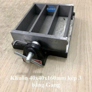 Khuôn 40x40x160mm kép 3 bằng gang