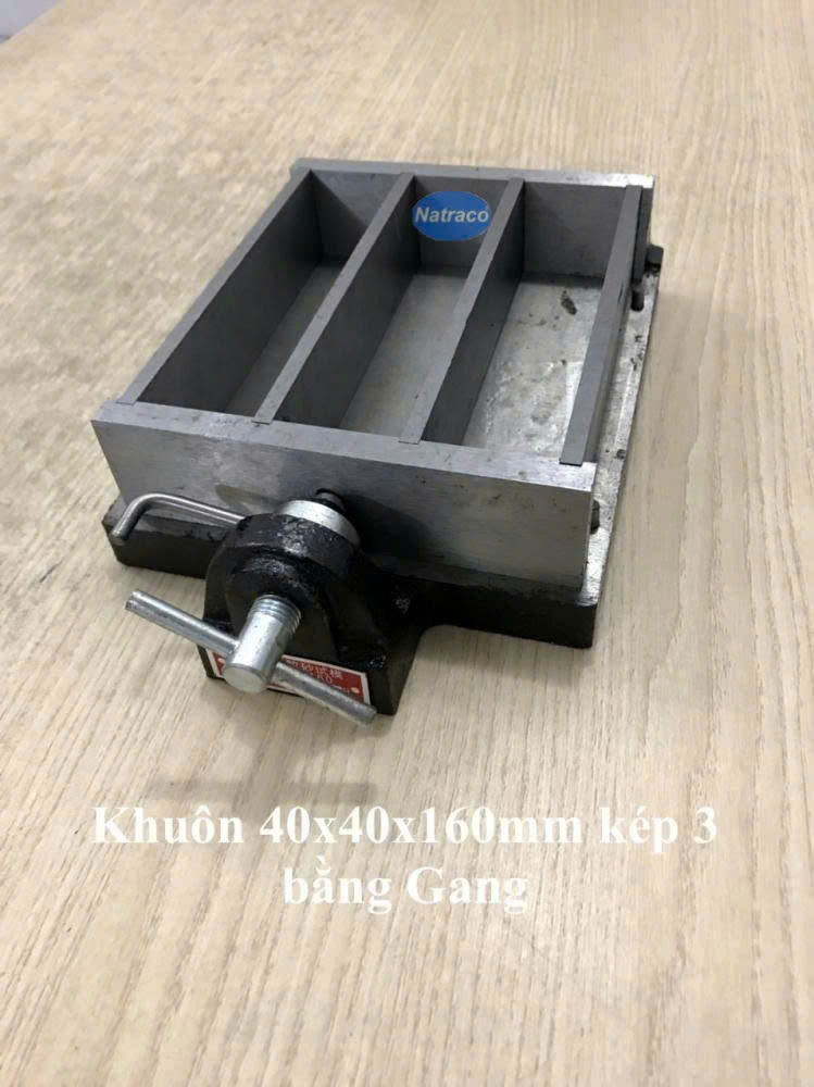 Khuôn 40x40x160mm kép 3 bằng gang