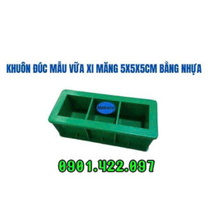 Khuôn đúc mẫu vữa xi măng 5x5x5 bằng nhựa