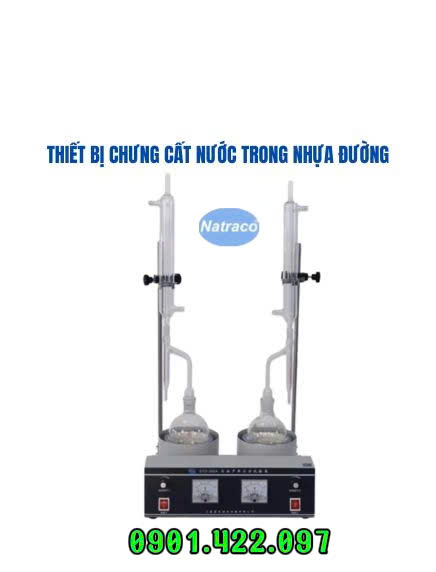 Thiết bị chưng cất nước trong nhựa đường