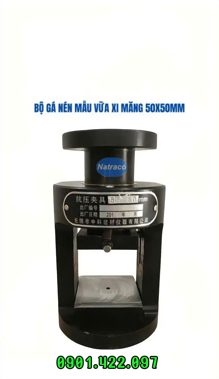 Bộ gá nén mẫu vữa xi măng 50x50 mm