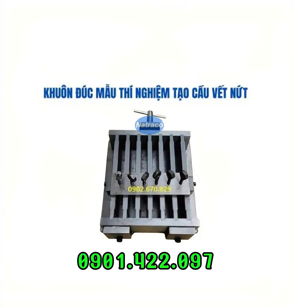 Khuôn đúc mẫu thí nghiệm tạo cầu vết nứt