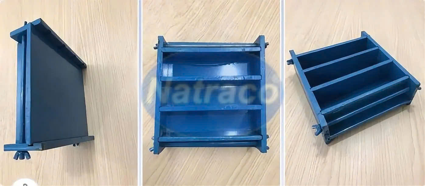 Khuôn đúc mẫu vữa xi măng 40x40x160 kép 3 thép
