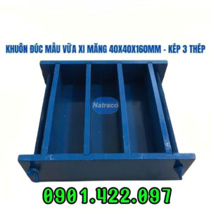 Khuôn đúc mẫu vữa xi măng 40x40x160mm-kep-3-thep