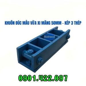 Khuôn đúc mẫu vữa xi măng 50mm kép 3 thép