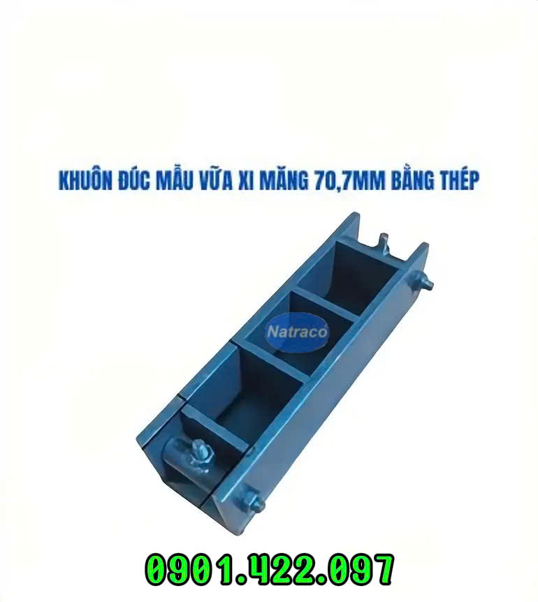 Khuôn đúc mẫu vữa xi măng 70,7 bằng thép