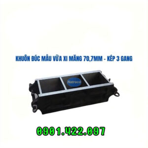 Khuôn đúc mẫu vữa xi măng 70,7mm kép 3 gang