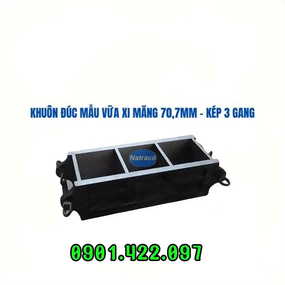 Khuôn đúc mẫu vữa xi măng 70,7mm kép 3 gang