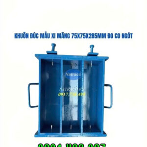 Khuôn đúc mẫu xi măng 75x75x285mm đo cót ngót