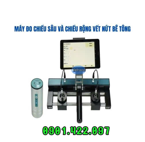 Máy đo chiều sâu và chiều rộng vết nứt bê tông