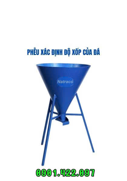 Phễu xác định độ xốp của đá